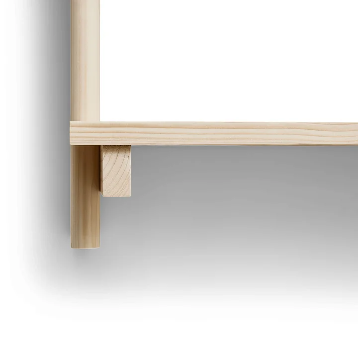 Form & Refine - Beam 3 wall shelf, 60 x 90.5 cm, matt lacquered pine