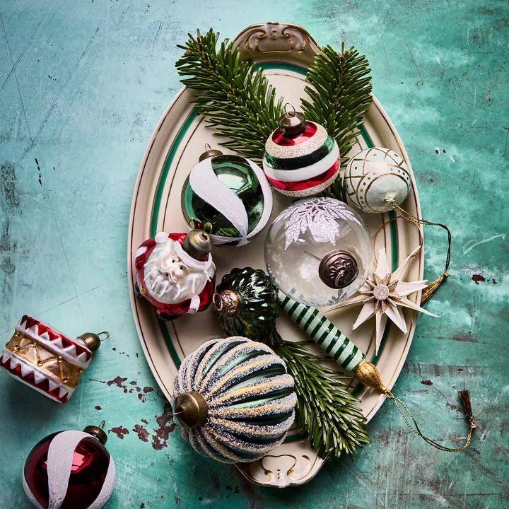 House Doctor - Candle Ornaments, green