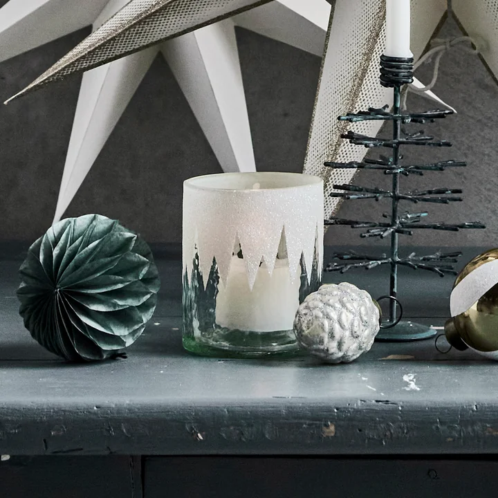 House Doctor - Cone Ornaments, Ø 4 cm, antique silver