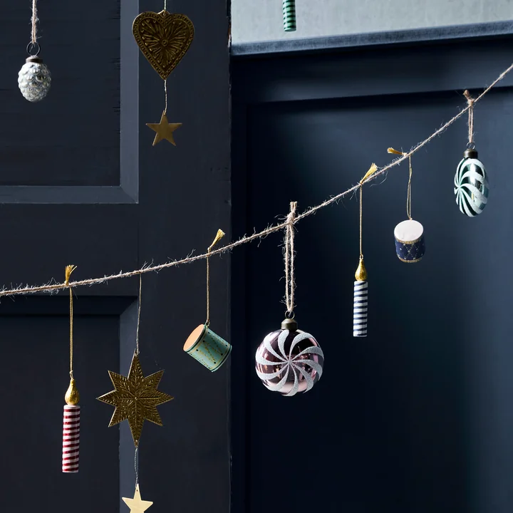 House Doctor - Drum and candle ornaments