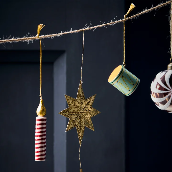 House Doctor - Drum and candle ornaments