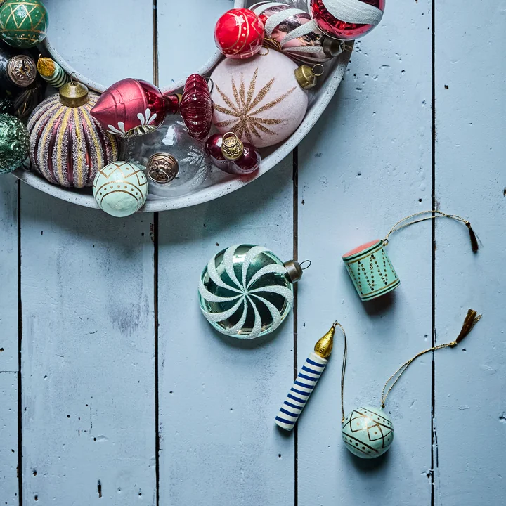 House Doctor - Drum and candle ornaments