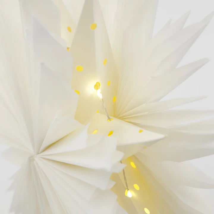 House Doctor - Gant, Top star LED Christmas tree light, white / brass finish