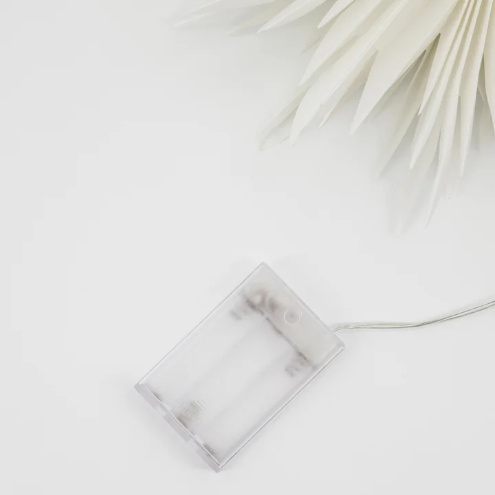 House Doctor - Gant, Top star LED Christmas tree light, white / brass finish