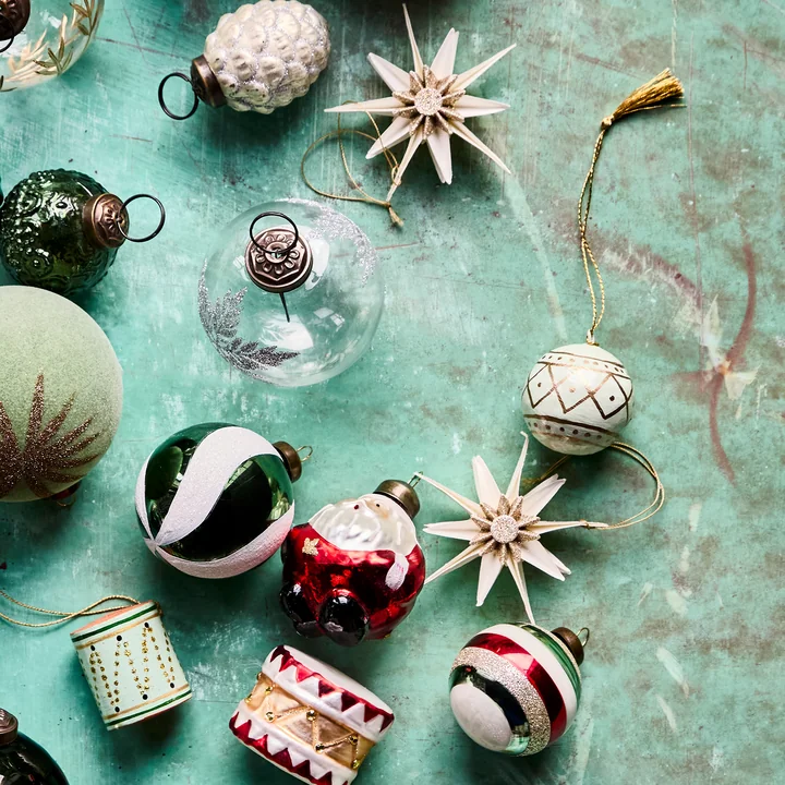 House Doctor - Mach Ornament, Ø 4 cm, mint green