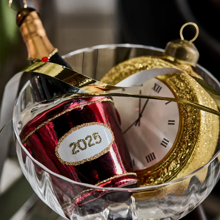 House Doctor - New Year 2026 Ornaments, gold