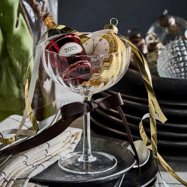 House Doctor - New Year 2026 Ornaments, gold