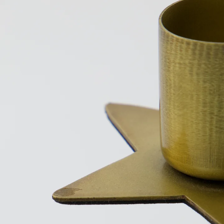 House Doctor - Stage Candlestick Ø 6 x 3 cm, antique brass