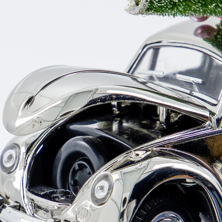 House Doctor - Xmas Cars Decorative cars, 12.5 cm, silver