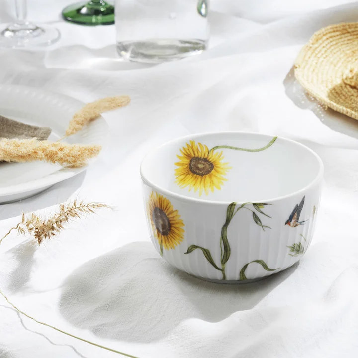 Hammershøi Summer, bowl, Ø 12 cm, sunflower by Kähler Design