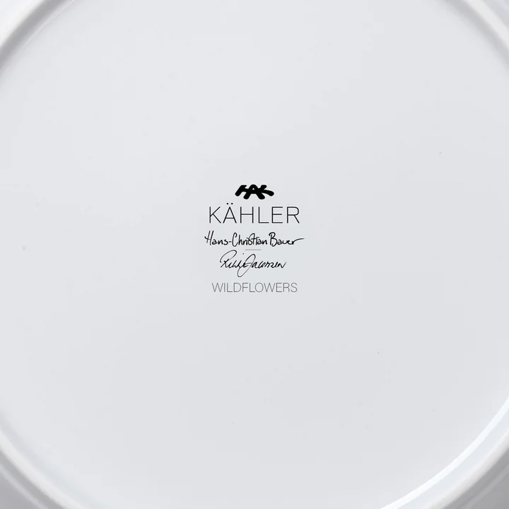 Hammershøi Summer, plate, Ø 22 cm, wild flowers by Kähler Design