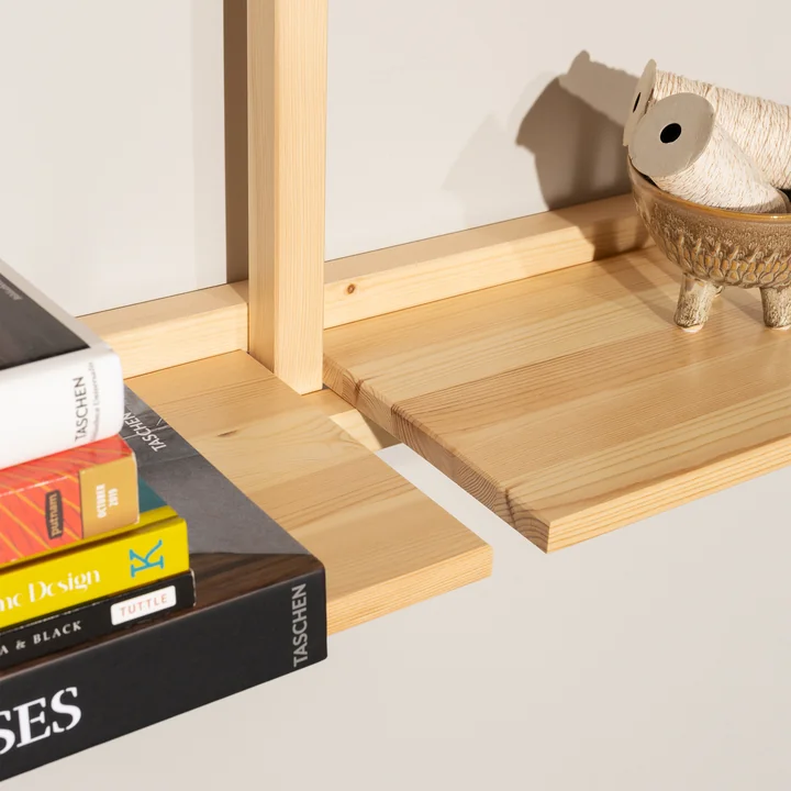 Karup Design - Groove Wall shelf, Big, H 127 x 192 cm, natural pine