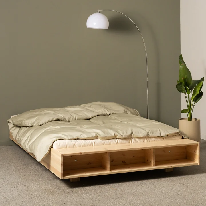 Karup Design - Merge Bed, 140 x 200 cm, natural pine
