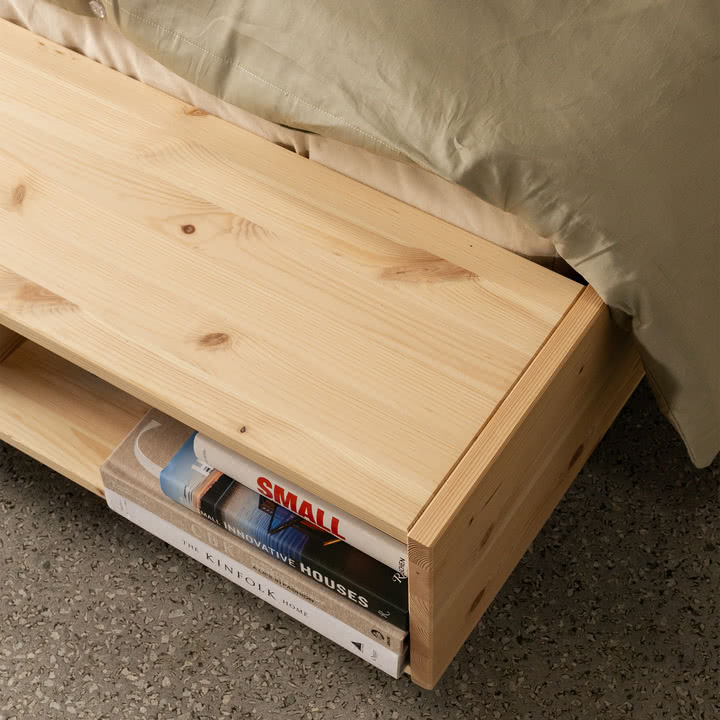 Karup Design - Merge Bed, 140 x 200 cm, natural pine