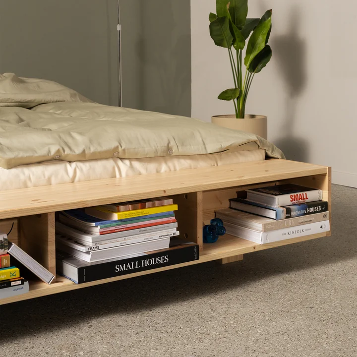 Karup Design - Merge Bed, 140 x 200 cm, natural pine