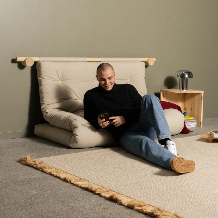 Karup Design - Hooked 135 Sofa bed incl. Bravo mattress 135 x 200 cm, linen