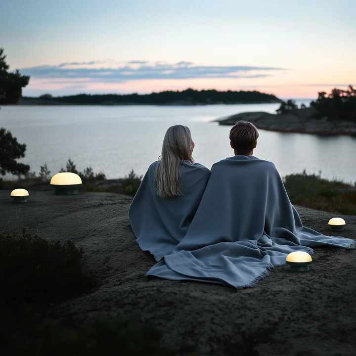 Rosendahl - Soft Spot Solar rechargeable dots, forest green