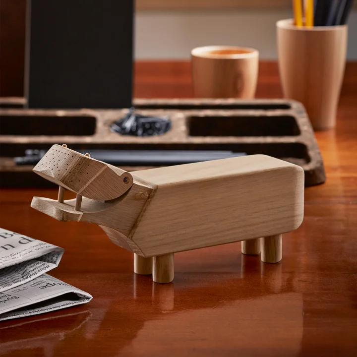 Kay Bojesen - Wooden hippopotamus, natural oak