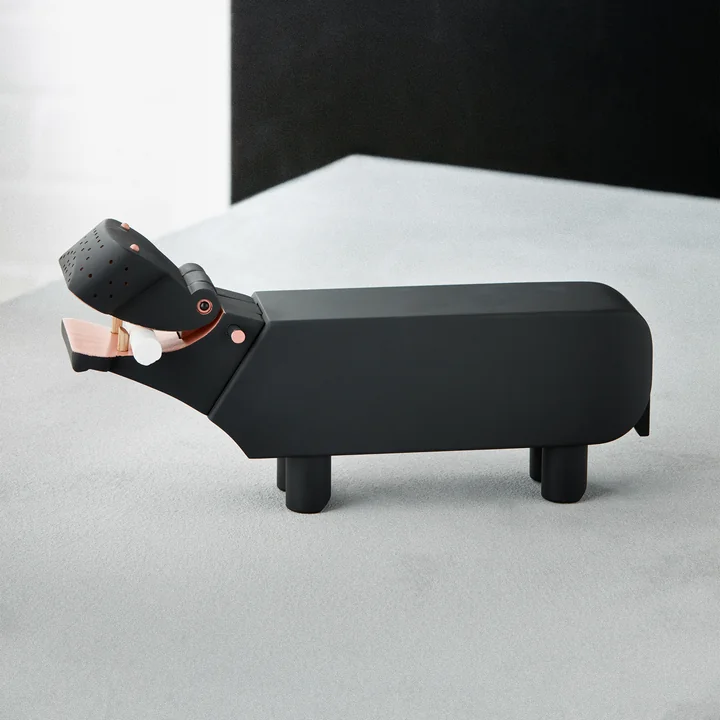 Kay Bojesen - Wooden hippopotamus, black