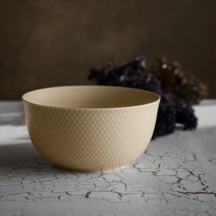 Lyngby Porcelæn - Rhombe Bowl Ø 22 cm, marble