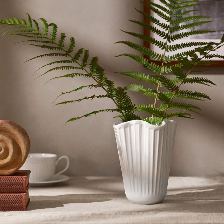 Kähler Design - Hammershøi Unfold vase, h 16.5 cm, white