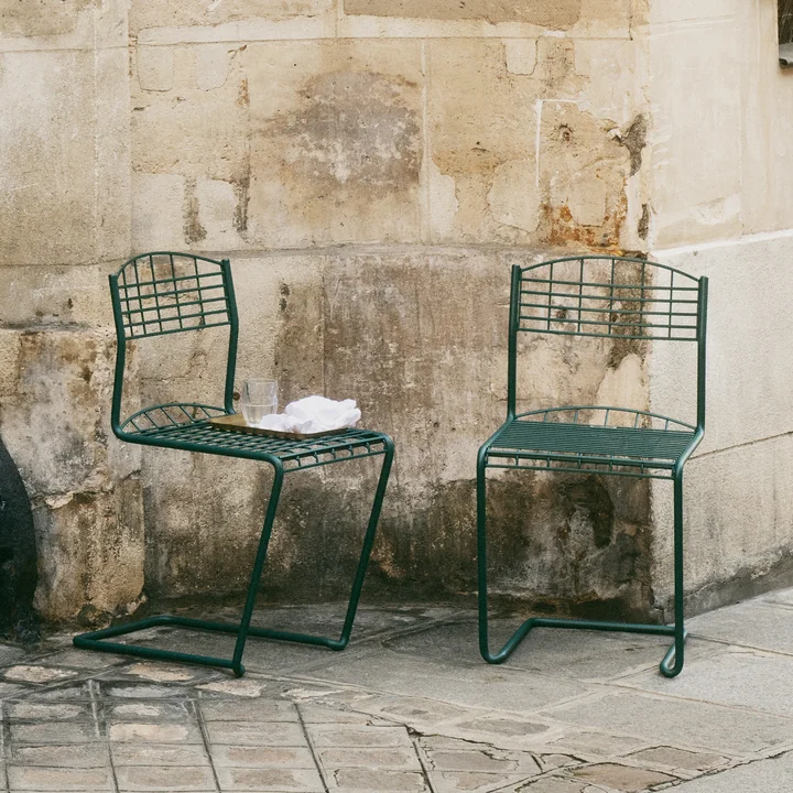 Grythyttan - High Tech garden chair, blue-green