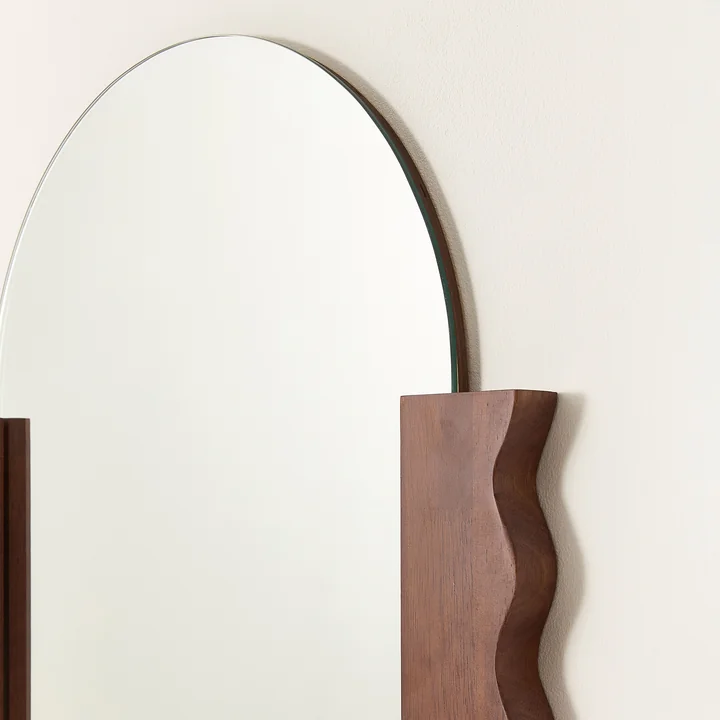 Nobodinoz x Heju - Wall mirror 53 x 100 cm, Hevea oiled