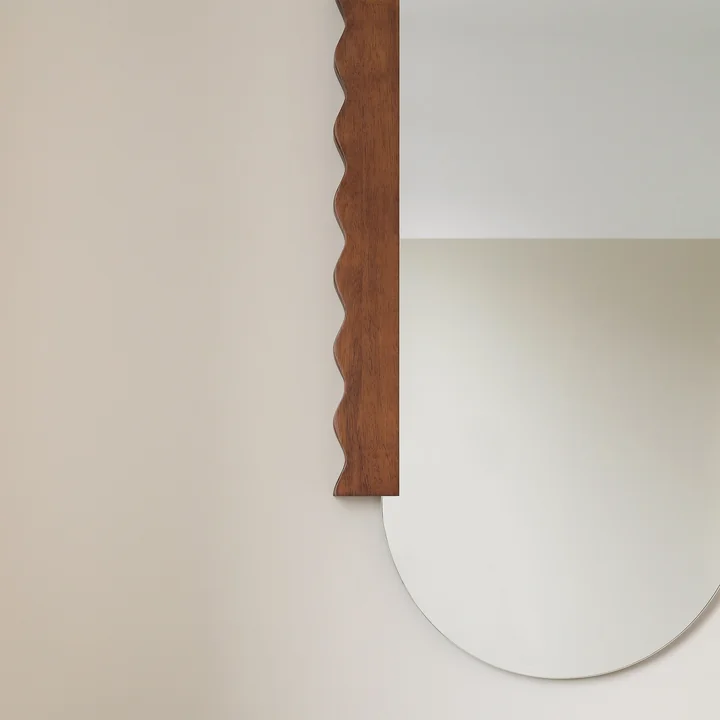 Nobodinoz x Heju - Wall mirror 53 x 100 cm, Hevea oiled