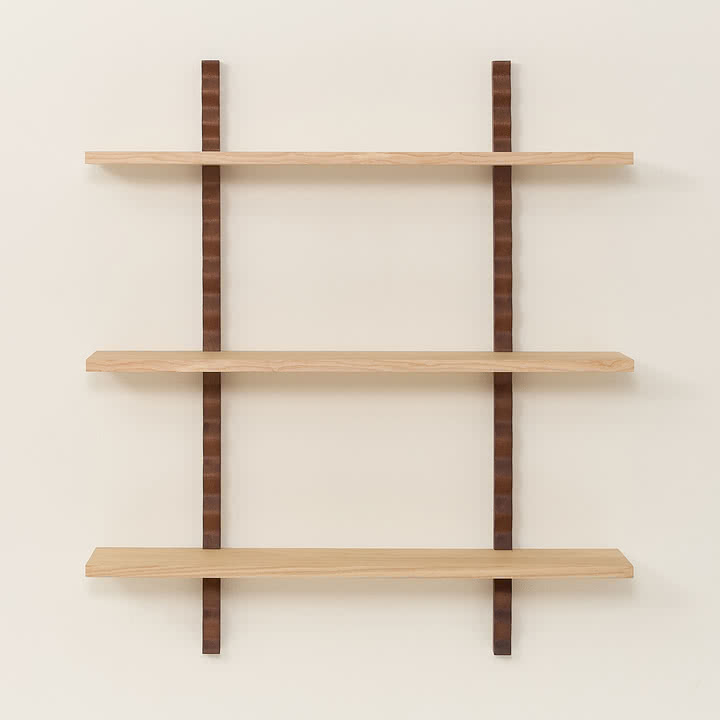 Nobodinoz x Heju - Wall shelf 90 x 102 cm, natural ash