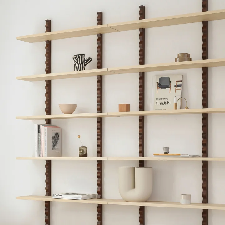 Nobodinoz x Heju - Wall shelf 90 x 102 cm, natural ash