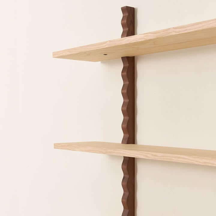 Nobodinoz x Heju - Wall shelf 90 x 102 cm, natural ash