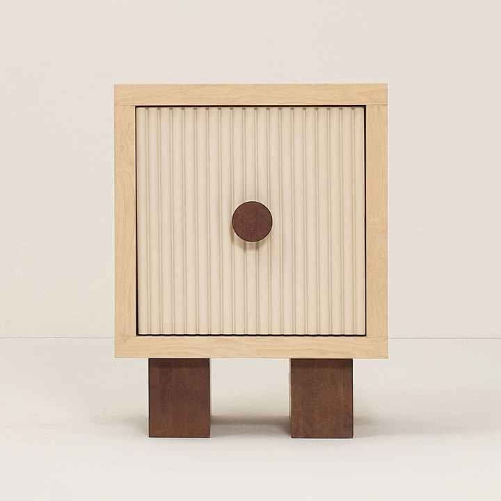 Nobodinoz x Heju - Bedside table H 52 cm, natural ash