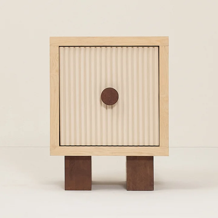 Nobodinoz x Heju - Bedside table H 52 cm, natural ash
