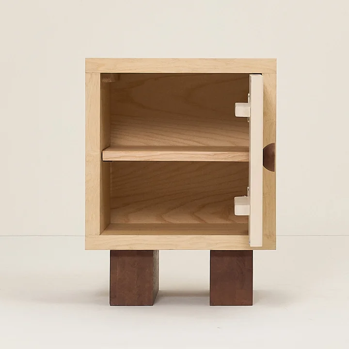 Nobodinoz x Heju - Bedside table H 52 cm, natural ash
