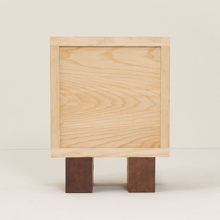 Nobodinoz x Heju - Bedside table H 52 cm, natural ash