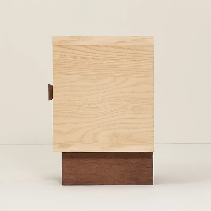 Nobodinoz x Heju - Bedside table H 52 cm, natural ash