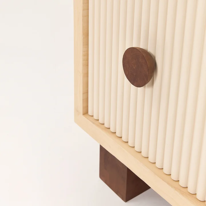 Nobodinoz x Heju - Bedside table H 52 cm, natural ash