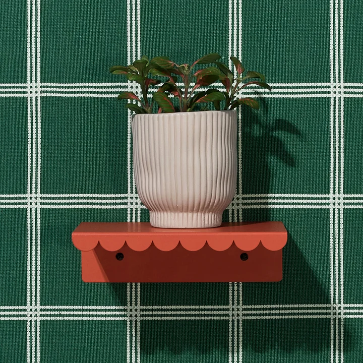 Nobodinoz - Vibes Wall shelf, small, burnt red