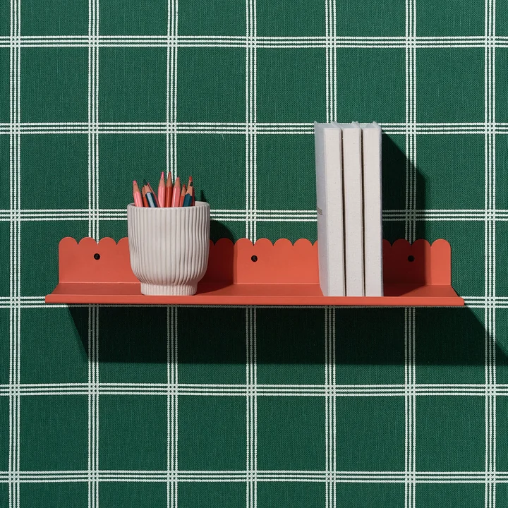 Nobodinoz - Vibes Wall shelf, large, burnt red