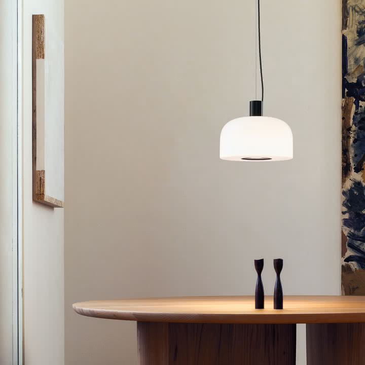 Flos - Bellhop S1 Glass pendant light, choco