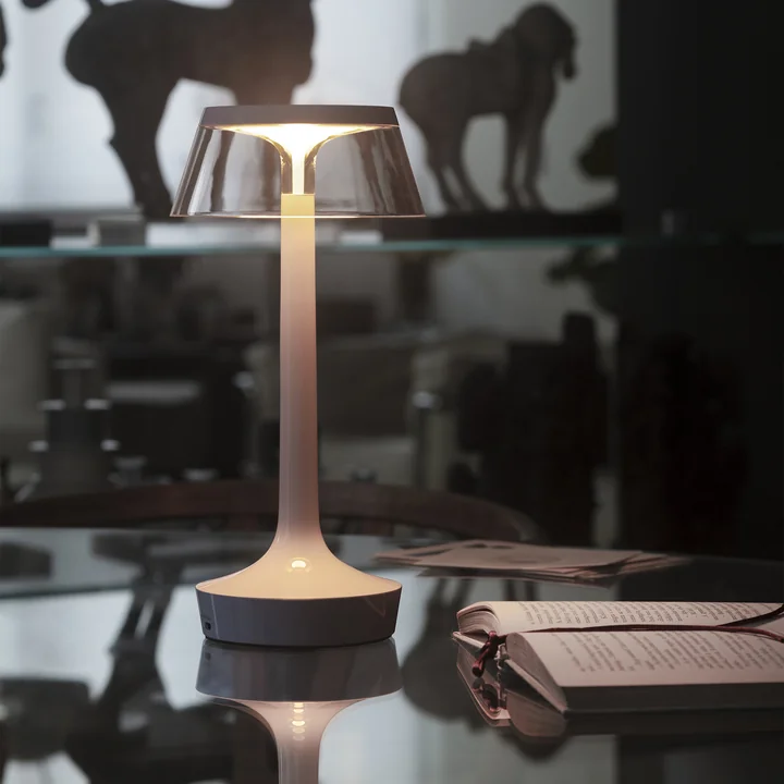Flos - Bon jour Unplugged Rechargeable table lamp, Color Tune, french rose
