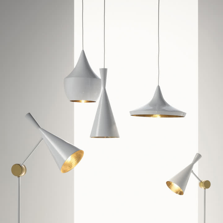 Tom Dixon - Beat Fat LED pendant light, white