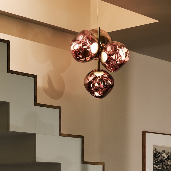 Tom Dixon - Melt Mini LED chandelier, copper / gold