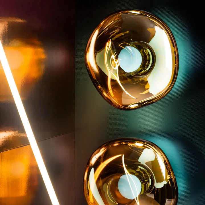 Tom Dixon - Melt LED wall light / ceiling light, mini, 30 x 25 cm, gold