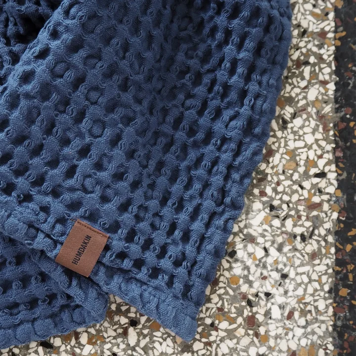 Towel with waffle structure, 55 x 80 cm from Humdakin in ocean