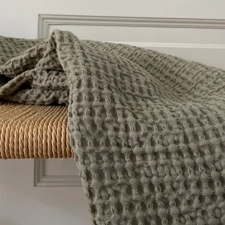 The towel with waffle structure from Humdakin, 55 x 80 cm, oak