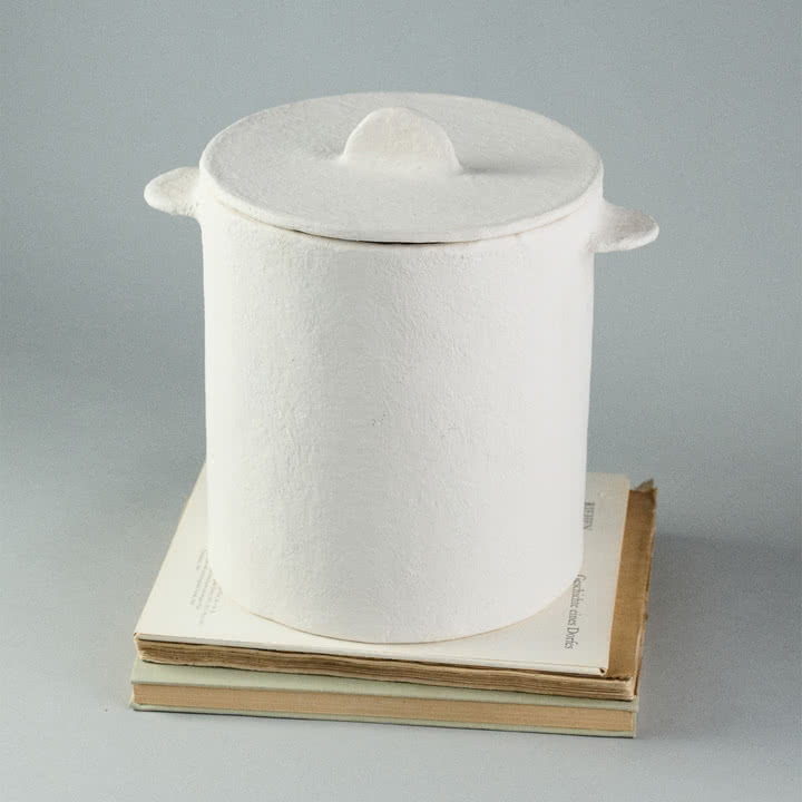 Serax - Earth Pot with lid S, white