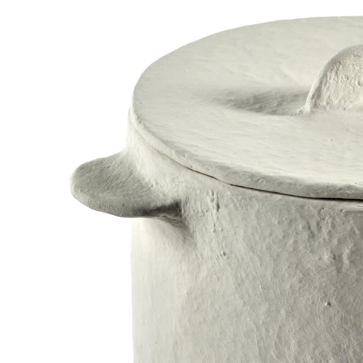 Serax - Earth Pot with lid S, white