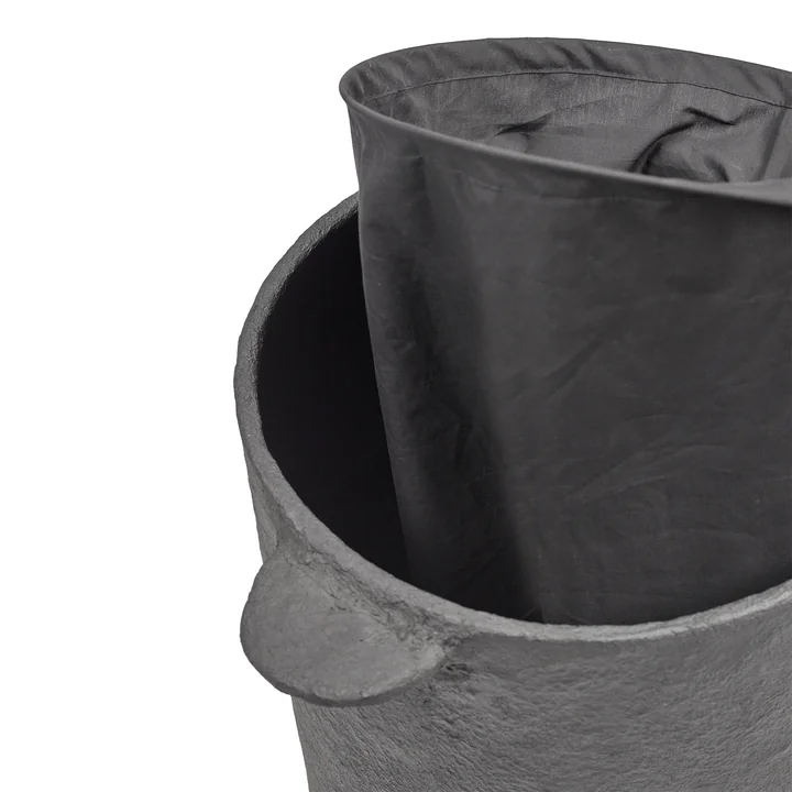 Serax - Earth laundry basket with linen bag L, black