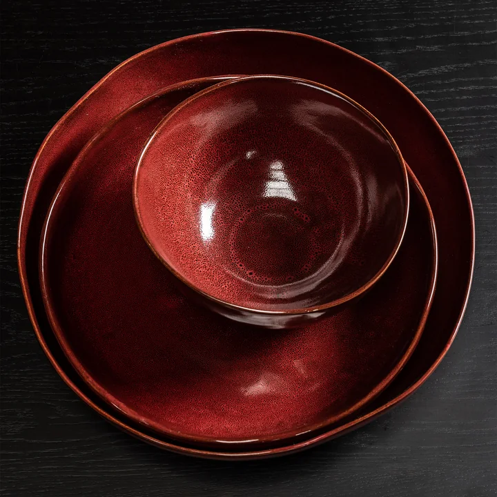 Serax - La Mère serving bowls, Venetian red